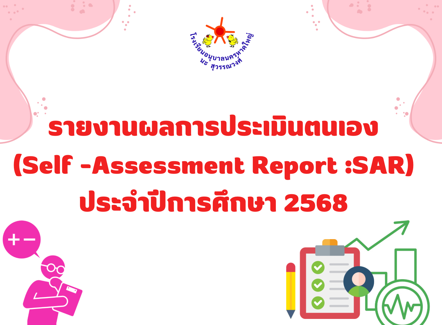 รายงานผลการประเมินตนเอง  (Self -Assessment Report :SAR)  ประจำปีการศึกษา 2568